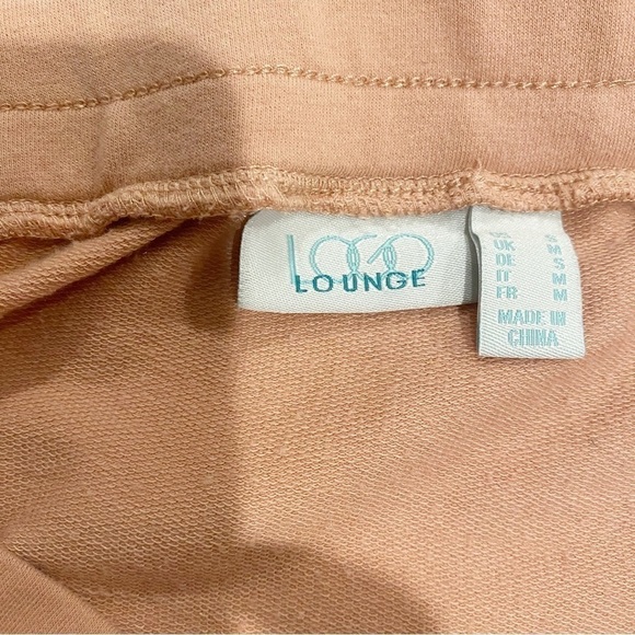 LOGO Lounge | French Terry Skirt Cotton Coral Pink Size Small - Picture 6 of 7